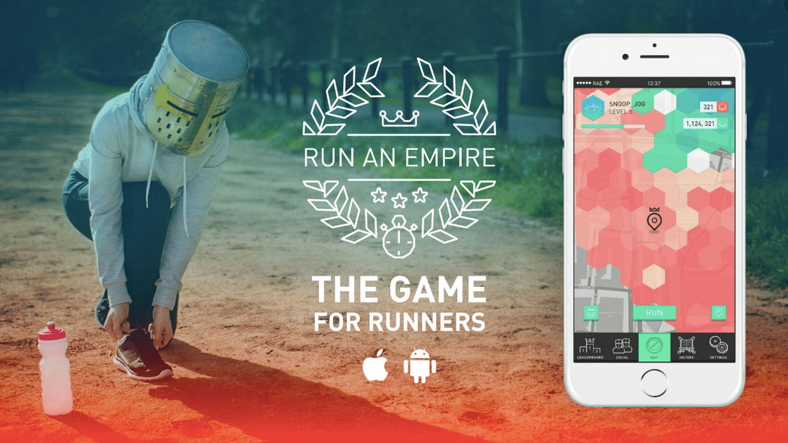 Copertina di Run an Empire, un gioco a metà tra Civilization e app per il fitness