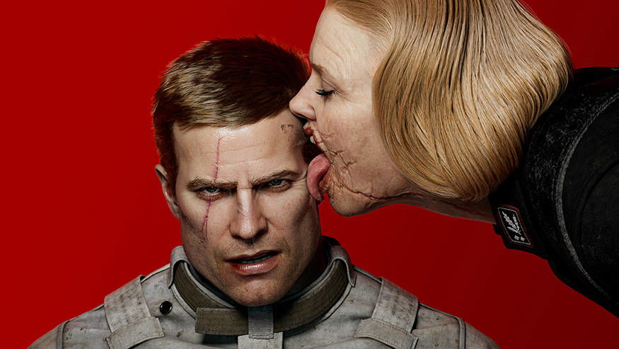 Copertina di Wolfenstein II, Le Avventure di Pistolero Joe trasformano i nazisti in palle da rugby