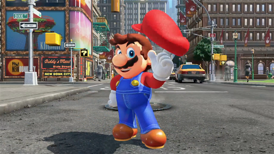Copertina di Super Mario Odyssey, il trailer è stato ricreato in Grand Theft Auto