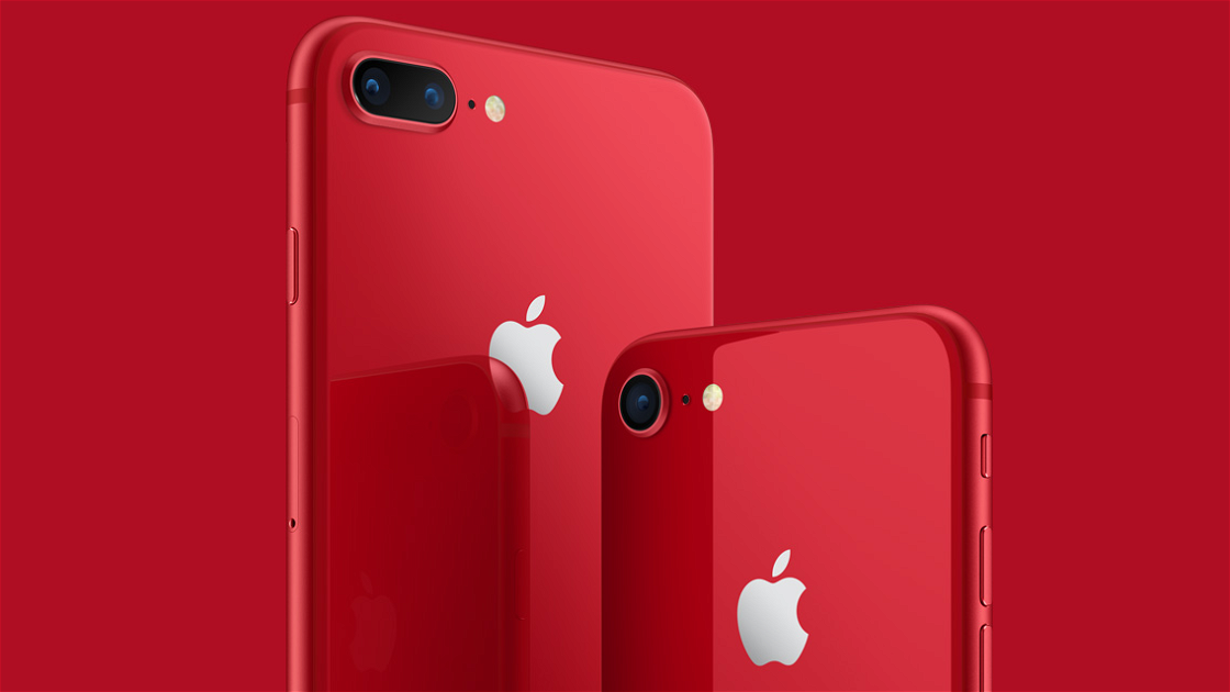 Copertina di iPhone 8 e iPhone 8 Plus si tingono di rosso (e lottano contro l'AIDS)