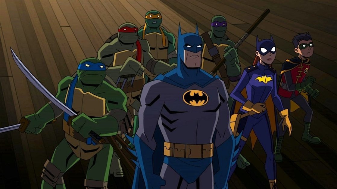 Portada de Batman contra el Ninja Tararughe en una nueva película animada