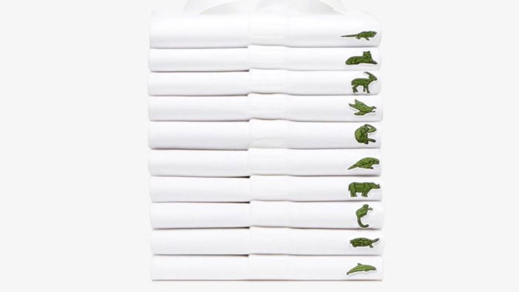 Copertina di Lacoste: il logo del coccodrillo rimpiazzato da 10 specie in via d'estinzione