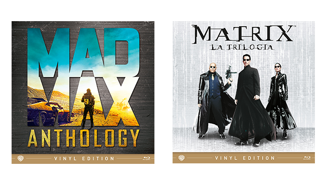 Copertina di Mad Max Anthology e la trilogia di Matrix nella Vinyl Edition: un tripudio di cultura pop