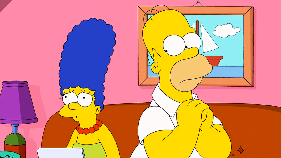 Copertina di I Simpson: Marge tentata da Nigel, un (finto) insegnante di kitesurf