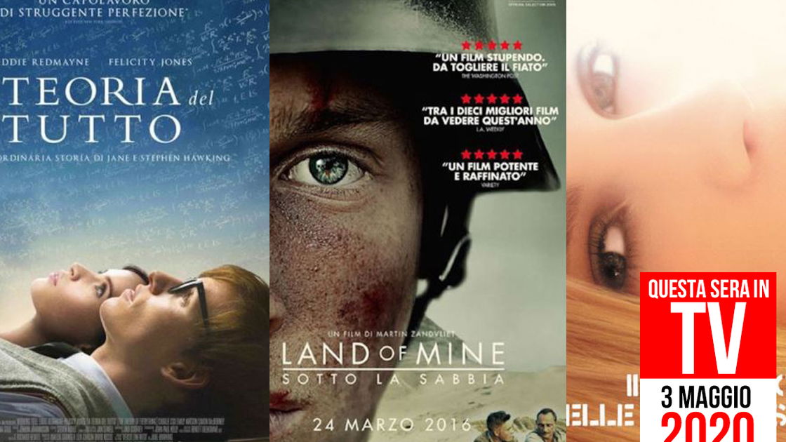 Copertina di Film stasera in TV: 3 maggio con La teoria del tutto e non solo