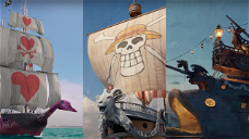 Cover of One Piece, the Going Merry and the ships in the Netflix series