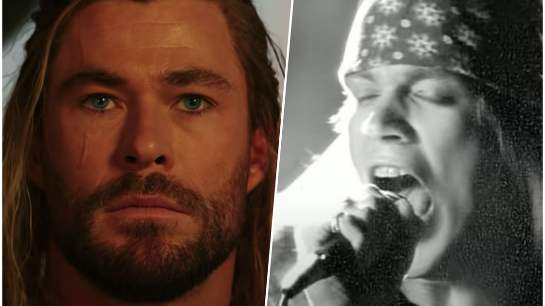 Thor: Love and Thunder και Sweet Child O 'Mine εξώφυλλο, κείμενο, νόημα και συνδέσεις με την ταινία