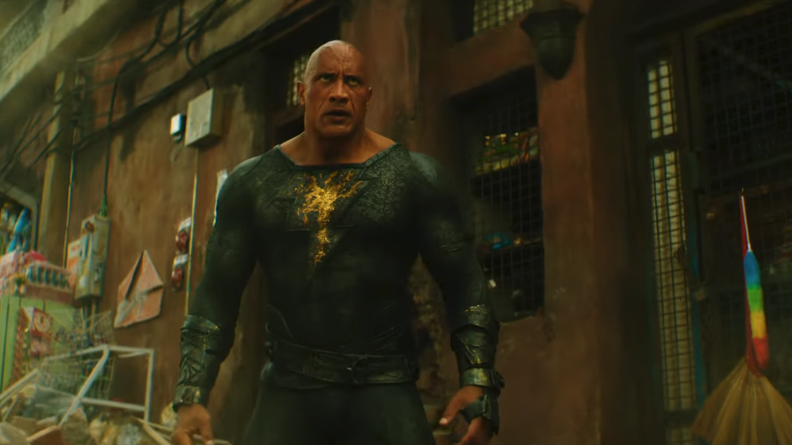 Copertina di Black Adam, il trailer del film DC con The Rock