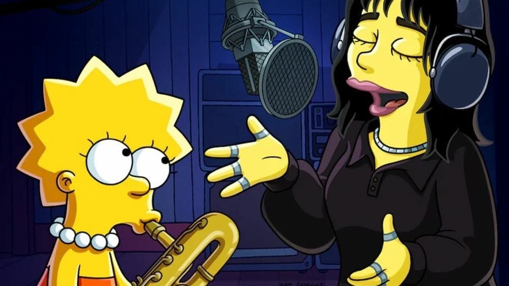 Copertina di Billie Eilish duetterà insieme a Lisa Simpsons e al suo sassofono su Disney+