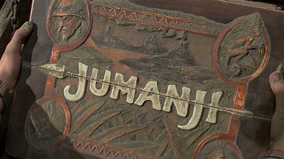 Корица на Jumanji, филмовата игра от истинско дърво, която се предлага за Черния петък